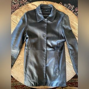 Andrew Marc New York 100% Leather Jacket size L in Black